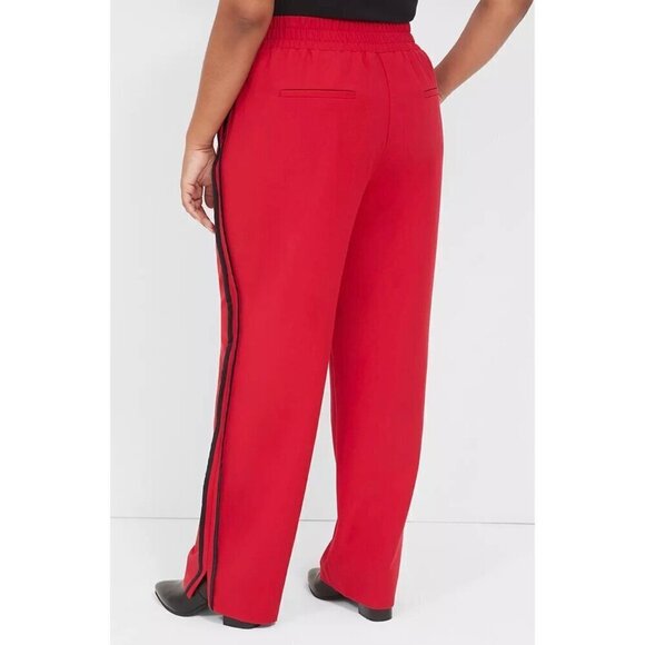 NWT Women's Plus Size Lane Bryant The Perfect Drape Mid Rise Straight Leg Stripe - Picture 4 of 12